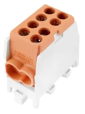 Vysoce Kvalitní ELEMAN SVORKOVNICE HLAK 25 1/2 M2 100A 1PÓL. AL/CU IP20 HNĚDÁ NA DIN /2080139 1006514