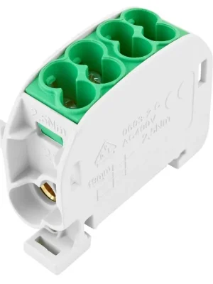 Svorkovnice rozbočovací HLAK 25//1 C PE ELEMAN 100A 1pól CU IP20 1006520 zelená na DIN 6520 Expresní Doručení