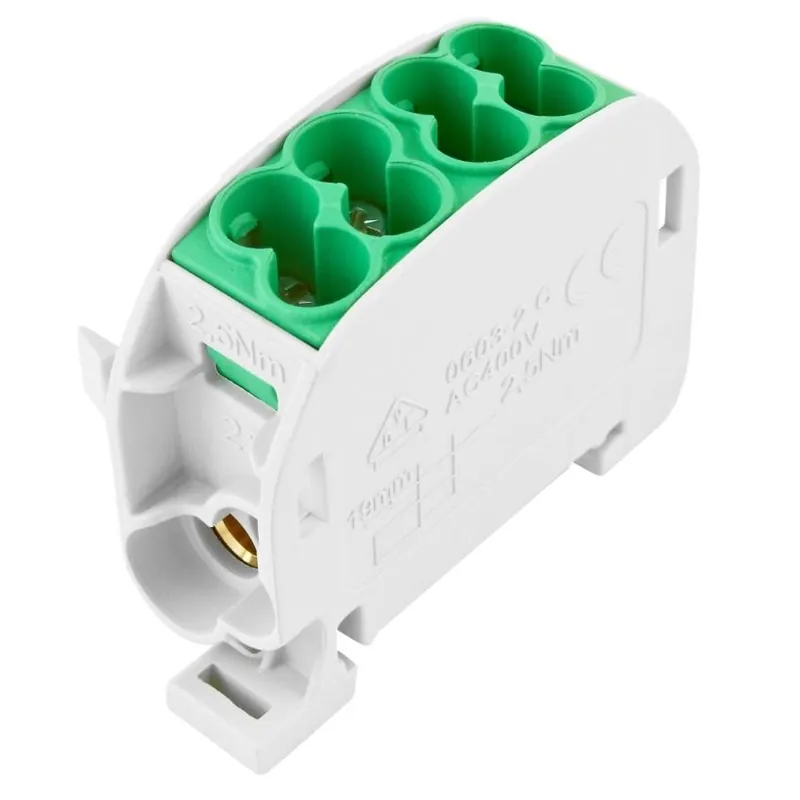Svorkovnice rozbočovací HLAK 25//1 C PE ELEMAN 100A 1pól CU IP20 1006520 zelená na DIN 6520 Expresní Doručení