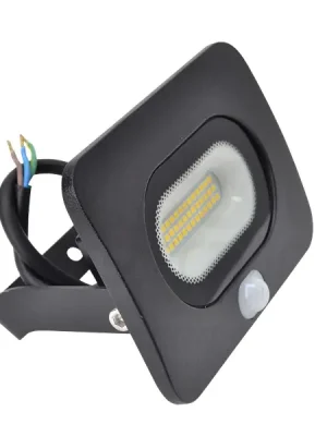 Tracon RSMDLM20 SMD reflektor se snímačem pohybu, černý 220-240V AC, 20W, 4000K, IP65,1600lm, 110°, 3-10m, EEI=G Cenový Hit