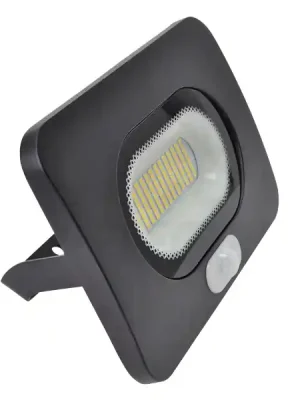 Tracon RSMDLM50 SMD reflektor se snímačem pohybu, černý 220-240V AC, 50W, 4000K, IP65, 4000lm, 110°, 3-10m, EEI=G Rychlé Dodání