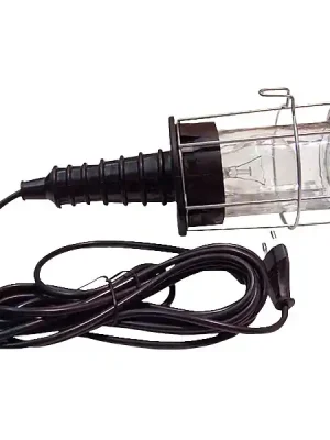 Tracon STL-03 Montážní lampa, s kov.krytem a ochranným sklem, tř.ochr.II. 230V,50Hz,max.60W,5m, 2×0,75mm2, H05RN Přímo Od Výrobce