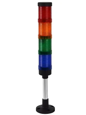 Tracon NYG3-50RYGBM Světelný sloupový signalizátor svislý podstavec (s akust.sig.) AC/DC24V, 4 R,Y,G,B, IP65, 80dB Pouze Dnes