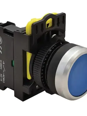 Tracon NYG3-B Klasické tlačítko, modré 1×NO, 5A/230V AC-15, IP65 Přímo Od Výrobce