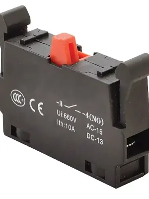Oblíbený Tracon NYG3-CE2 Kontaktní blok k sérii NYG(K)3, NC 1×NC, 5A/230V AC-15, 1A/230V DC-13