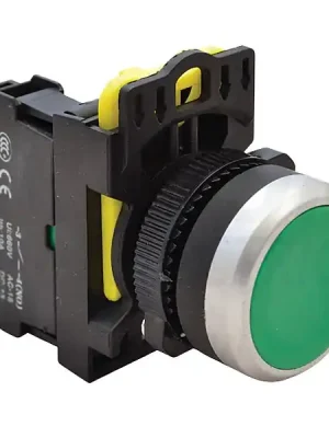 Tracon NYG3-G Klasické tlačítko, zelené 1×NO, 5A/230V AC-15, IP65 Levný