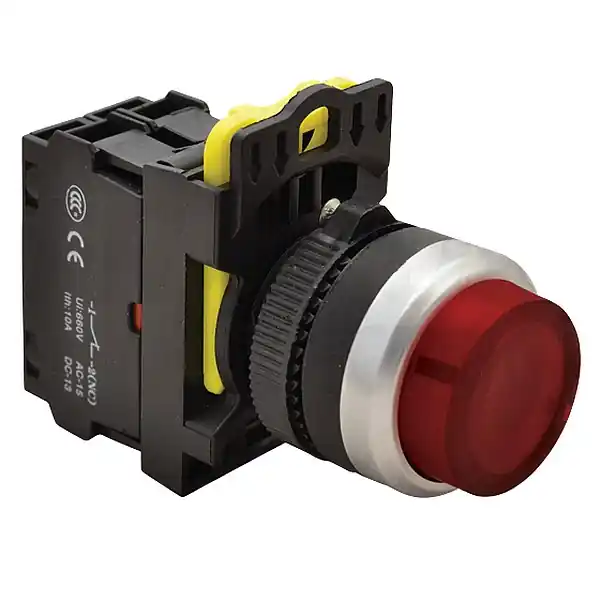 Koupit Online Tracon NYG3-HLR Výstupní tlačítko, prosvětlené červené 1×NC, 5A/230V AC-15, IP65, LED 230V AC/DC