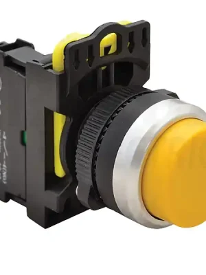 Akce Tracon NYG3-HY Vystouplé tlačítko, žluté 1×NO, 5A/230V AC-15, IP65