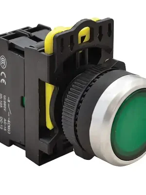 Tracon NYG3-LG Výstupní tlačítko, zelené 1×NO, 5A/230V AC-15, IP65, LED 230V AC/DC Výhodná Nabídka