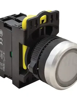 Tracon NYG3-LW Výstupní tlačítko, bílé 1×NO, 5A/230V AC-15, IP65, LED 230V AC/DC Sezónní Sleva