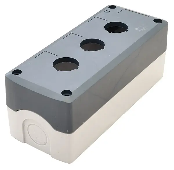 Tracon NYGD-3GR Krabicová sestava k tlačítkům šedá, 3 d=22,5, IP65, 2×PG-13,5 Tovární Cena