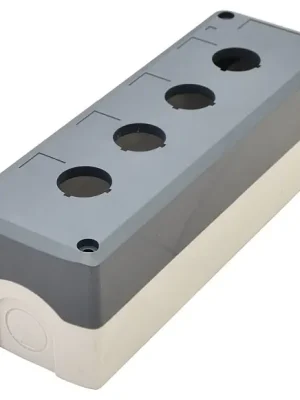 Rychlé Dodání Tracon NYGD-4GR Krabicová sestava k tlačítkům šedá, 4 d=22,5, IP65, 2×PG-13,5