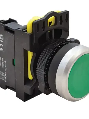 Tracon NYK3-G Klasický tlačítkový spínač zelený 1×NO, 5A/230V AC-15, IP65 Bezpečná Platba