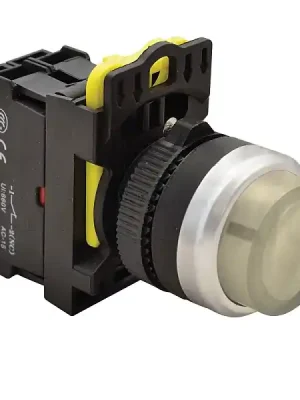 Tovární Cena Tracon NYK3-HLW Výstupní podsvětlený tlačítkový spínač, bílý 1×NO, 5A/230V AC-15, IP42, LED 230V AC/DC