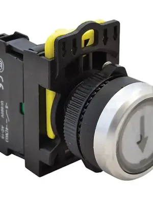 Nejlepší Volba Tracon NYK3-P3 Tlačítkový spínač s popisembílý ( černá šipka ) 1×NO, 5A/230V AC-15, IP65