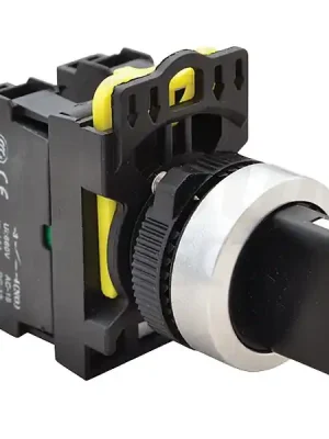 Tracon NYK3-S32BK Otočný spínač s páčkou,trojpols pruž. návratem zleva 2×NO, 5A/230V AC-15, IP65 Oblíbený