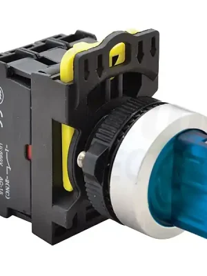 Tracon NYK3-SL34B Otočný spínač s páčkou,podsvícený, modrá LED, 3-pol.,pruž. 1×NO+1×NC, 5A/230V AC-15, IP65, LED 230V AC/DC Novinka