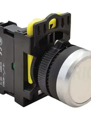 Tracon NYK3-W Klasický tlačítkový spínač bílý 1×NO, 5A/230V AC-15, IP65 Oblíbený
