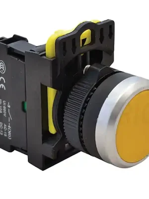 Rychlé Dodání Tracon NYK3-Y Klasický tlačítkový spínač žlutý 1×NO, 5A/230V AC-15, IP65