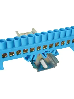 Tracon NPE-B8-12 Můstek na neutrální vodiče (N) izolovaný, modrý 230/400VAC, 100A, 8×12mm, 12P, IP20 Top Prodej