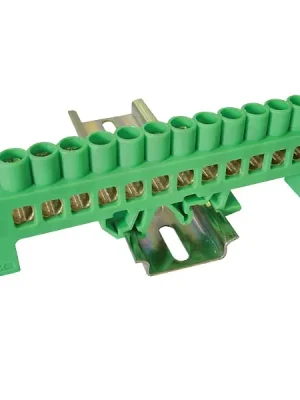 Poslední Šance Tracon NPE-G8-12 Můstek na ochranné vodiče (PE) izolovaný, zelený 230/400VAC, 100A, 8×12mm, 12P, IP20