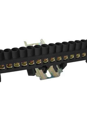 Oblíbený Tracon NPE-BK8-14 Můstek na neutrální a ochranné vodiče (N/PE), černý 230/400VAC, 100A, 8×12mm, 14P, IP20