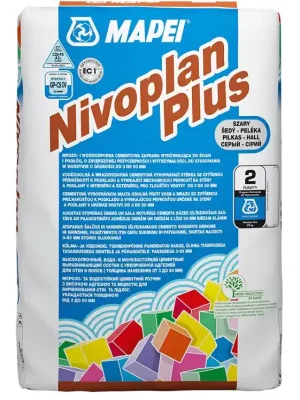 Autentický Malta cementová Mapei Nivoplan plus šedá 25 kg