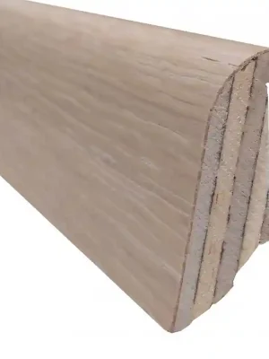 Finální Výprodej Lišta soklová EkoWood dýha dub bílý, 19×40×2 400