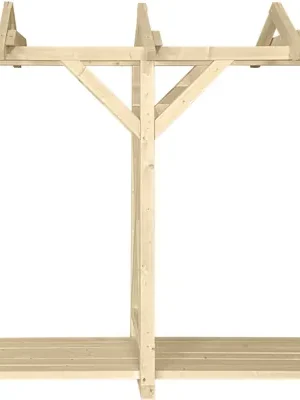 Ověřený Dřevník se sedlovou střechou samostatně stojící 1160×2230×5000 mm