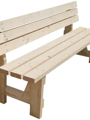 Lavice zahradní dřevěná s opěradlem 2 000×570×900(495) mm Tovární Cena