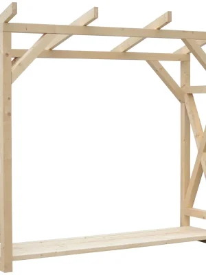 Dřevník samostatně stojící s pultovou střechou 760×2 335×2 460 mm Oblíbený