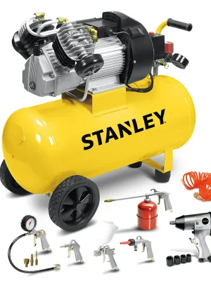 Kompresor Stanley DV2 400/10/50 + Kit 8 ks Oblíbený