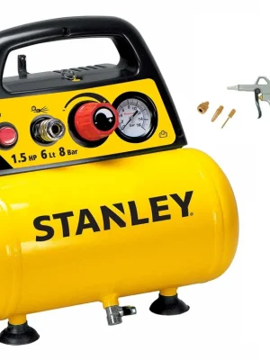 Horká Nabídka Kompresor přenosný Stanley DN 200/8/6 + Kit Box 6 ks