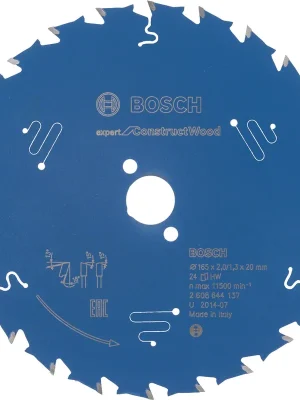 Zlevněný Kotouč Bosch Expert for Construct Wood 165×20×1,3 mm 24 z.