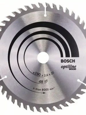 Akční Cena Kotouč pilový Bosch Optiline Wood 190×20/16×2,6 mm 48 z.