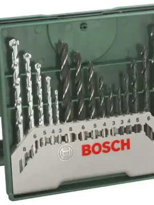 Značkový Sada vrtáků do kovu, kamene a dřeva Bosch X-Line 15 ks