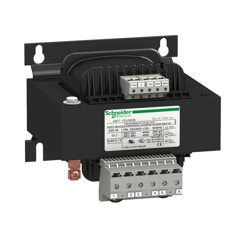 Speciální Cena SCHNEIDER ABT7PDU063B Transformátor 2x 24 V, 630 V