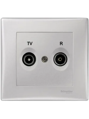 SCHNEIDER SDN3301760 Zásuvka TV-R, koncová, alumin Výhodná Nabídka