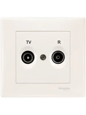 Oblíbený SCHNEIDER SDN3391823 Zásuvka TV-R, průběžná, cream