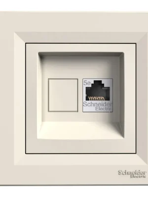 SCHNEIDER Zásuvka Asfora dat.RJ45 5e STP krémová Must-Have