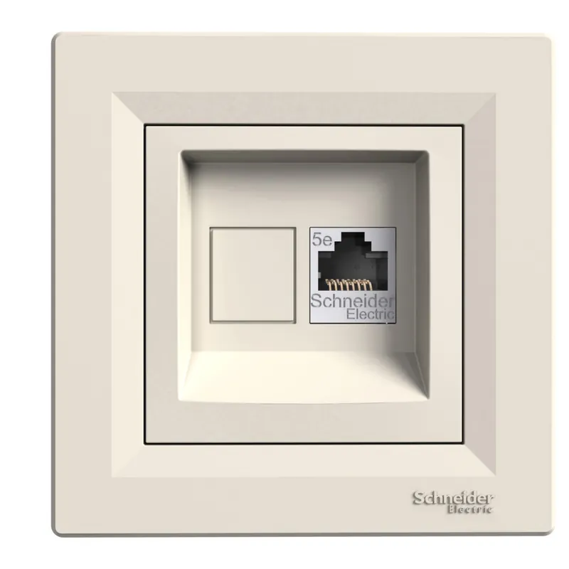SCHNEIDER Zásuvka Asfora dat.RJ45 5e STP krémová Must-Have