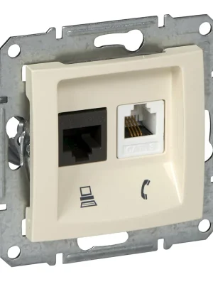 Oblíbený SCHNEIDER SDN5200147 Zásuvka telefonní RJ11 a dato