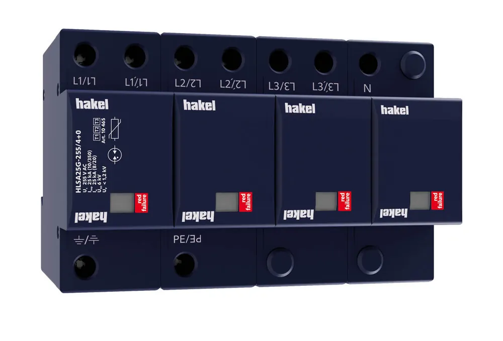 HAKEL Svodič I+II HLSA25G-255/4+0 bleskových proudů a přepětí Sleva