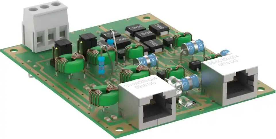 Omezená Nabídka SALTEK Ochrana DL-1G-POE-PCB-INJECTOR přepěťová pro Ethernet 1 Gbit/s (Cat.6) s PoE režimu A, B 2 kA (10/350 µs)