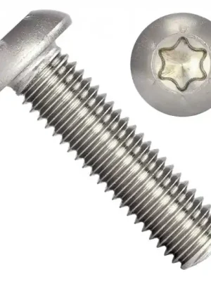 Značkový Šroub s půlkulatou hlavou TORX ISO 7380 M6x16 nerez A2