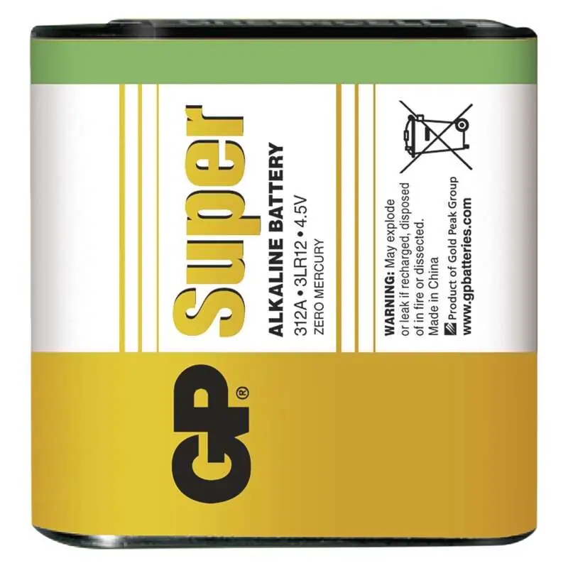 GP Baterie plochá ALKALINE 3LR12 (312A) 4,5V Akce
