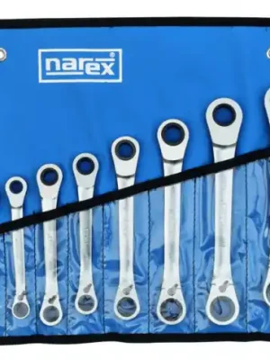 Sada ráčnových očkových klíčů 8 ks 5,5-17 mm, NAREX 443000989 Vysoce Kvalitní